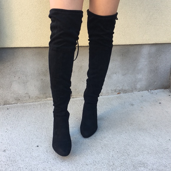 Sold🚫Black Thigh High Boots - Picture 2 of 3